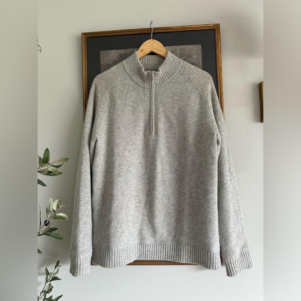 BOGNER 100% Cashmere half-zip sweater Lined - M/L